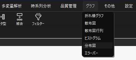分布図機能の選択